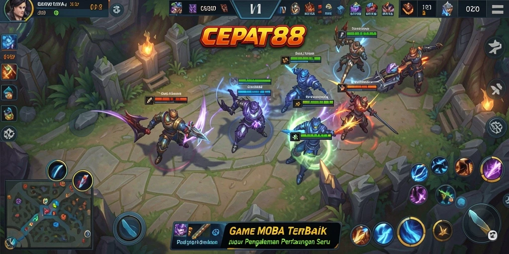 Screenshot gameplay intens dari CEAPT88 yang menunjukkan pertarungan seru.