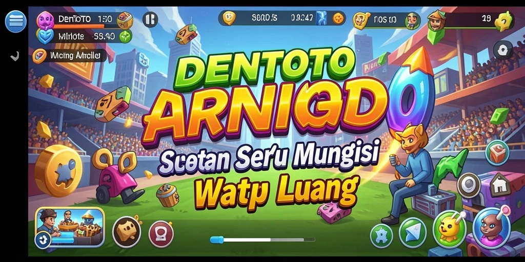 Screenshot gameplay DENTOTO menampilkan aksi seru dalam permainan Arcade.