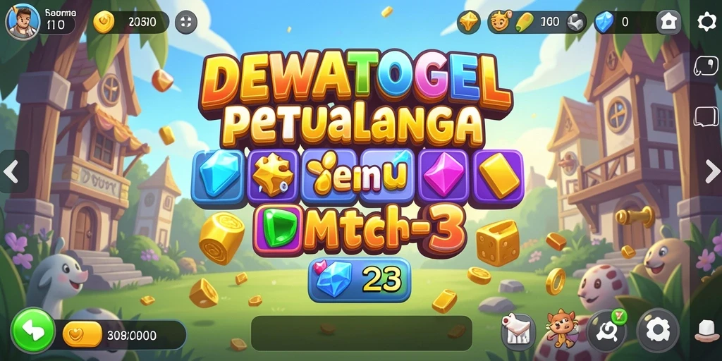 Tampilan gameplay DEWATOGEL yang penuh warna dan menarik.