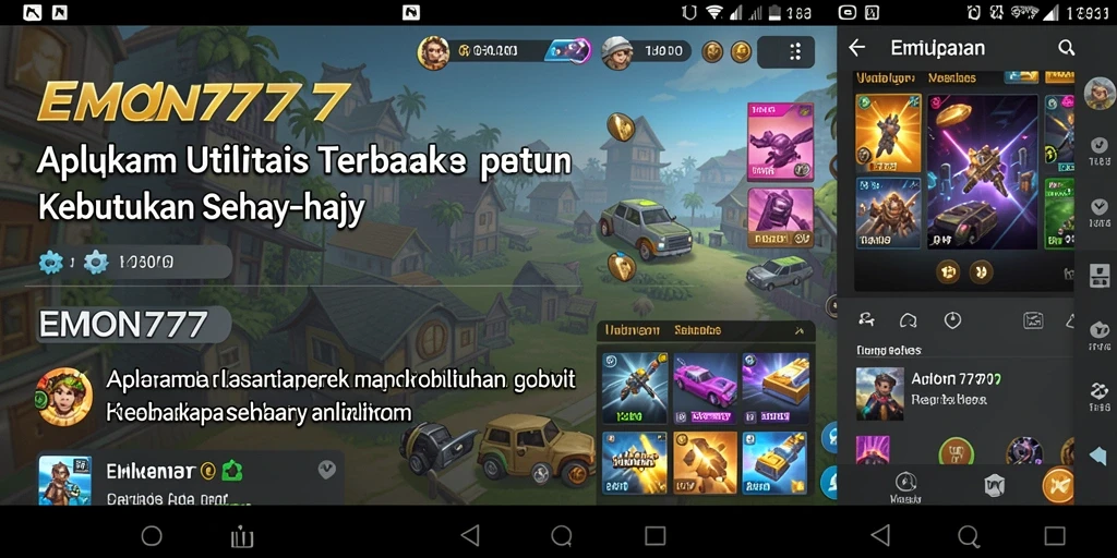 Tampilan antarmuka EMON777 yang menarik dan intuitif.
