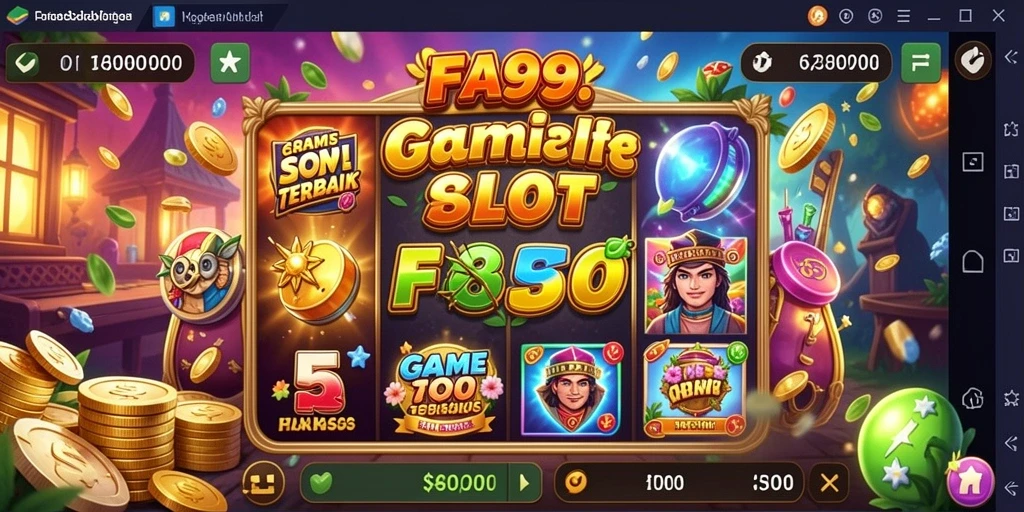 Tampilan gameplay menarik dari FA99 dengan grafis slot yang memukau.