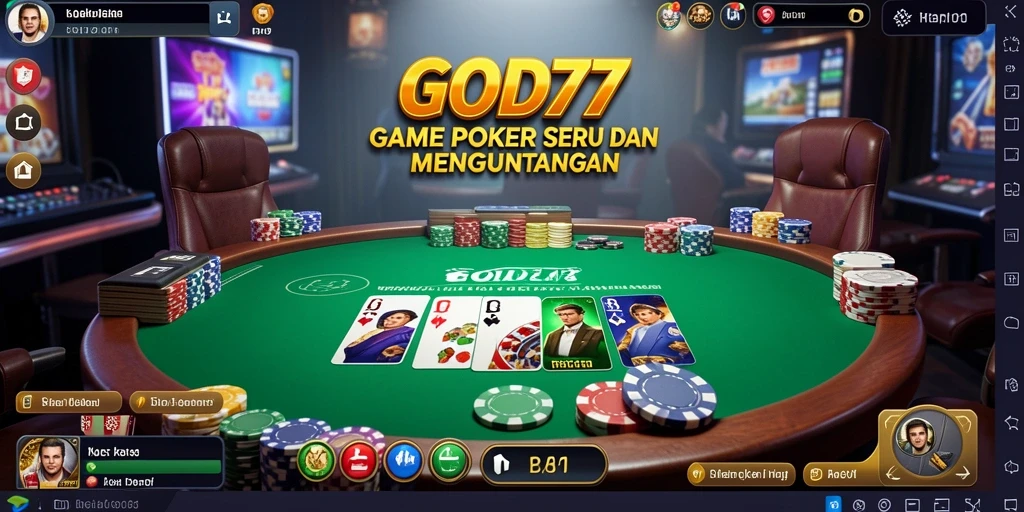 Screenshot GOD77 menampilkan pengalaman bermain Poker yang seru.