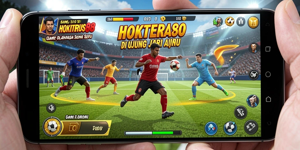 Tangkapan layar HOKITERUS88 yang menunjukkan aksi seru dalam permainan olahraga.
