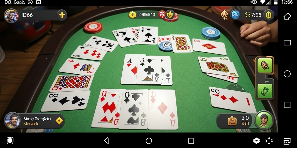 Tampilan gameplay seru Gaple pada ID66 yang menggugah semangat.
