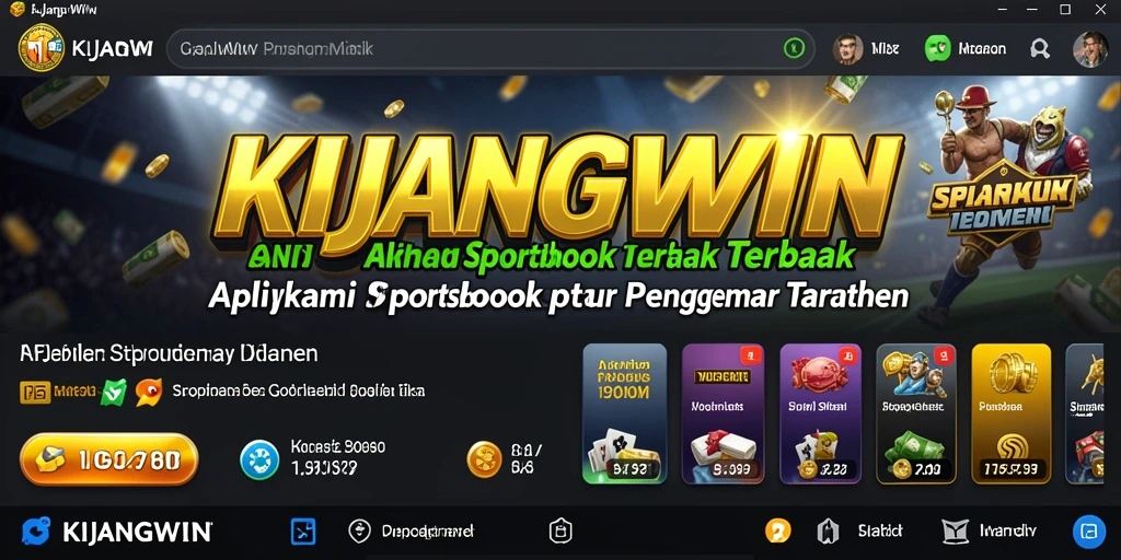 Screenshot gameplay KIJANGWIN menampilkan taruhan olahraga yang menarik.