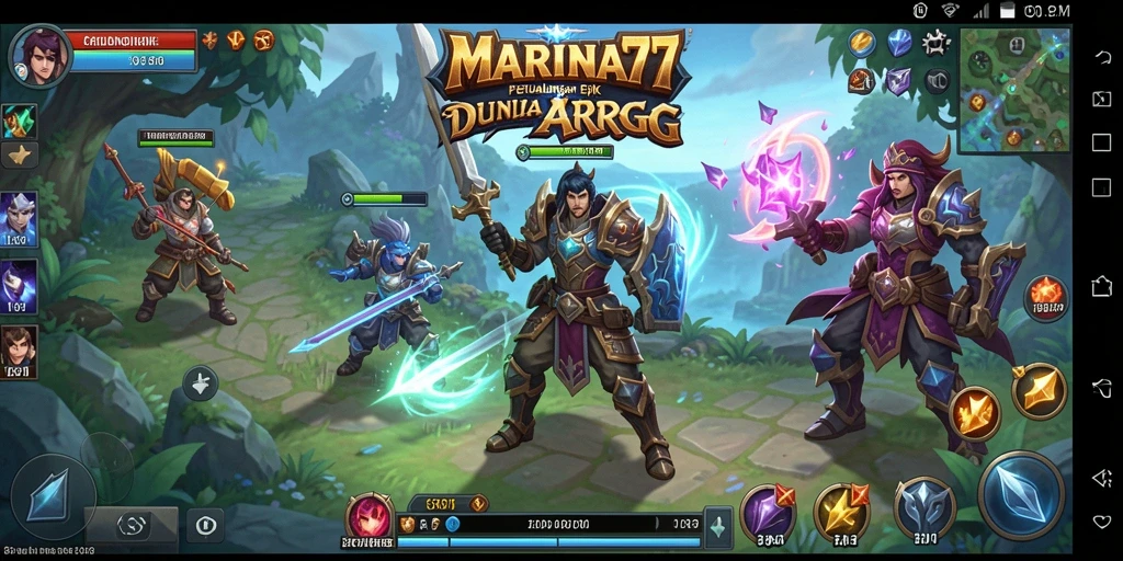 Tampilan gameplay seru di dunia fantasi ARPG MARINA77.