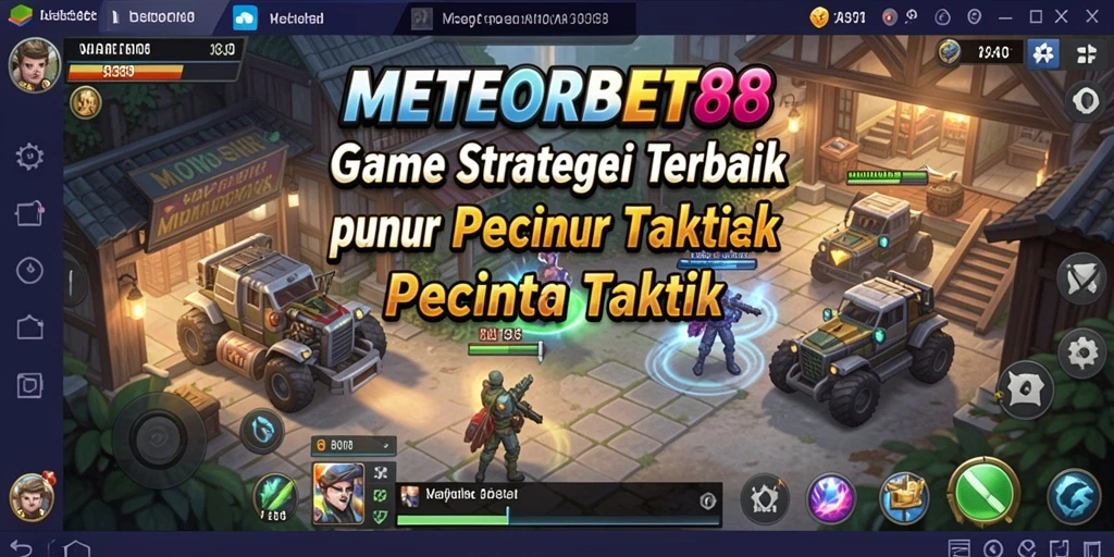 Tampilan gameplay METEORBET88 dengan taktik menawan.