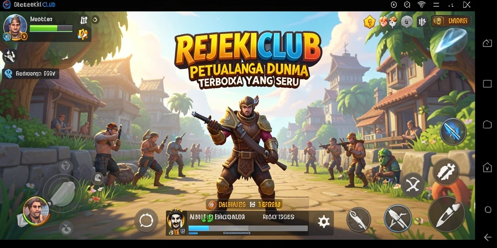 Tampilan gameplay REJEKICLUB yang memukau dan imersif.