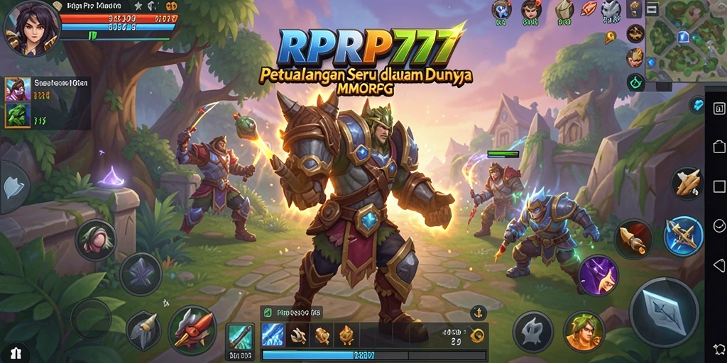 Screenshot utama RPRP777 menampilkan aksi seru dalam dunia MMORPG.